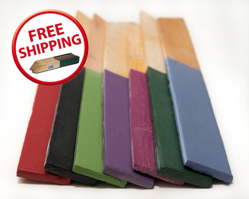 Qty 12 - Colorful Garden Markers; Wooden Plant label, Plant Marker, G…