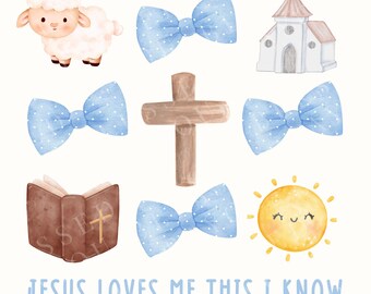Jesus Loves Me PNG: Christian Children's Design (Digital Download)