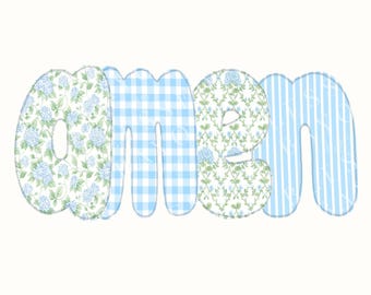 Floral Amen Applique Embroidery Design: Christian PNG (Digital Download)