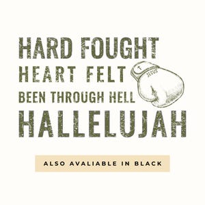 Distressed Hallelujah Christian Song - Green Trendy PNG Sublimation (Digital Download)