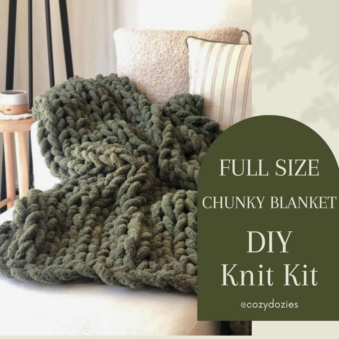 Chunky Knit Blanket Kit Etsy Canada