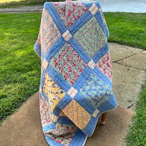 Vintage Flying Geese Quilt - Etsy