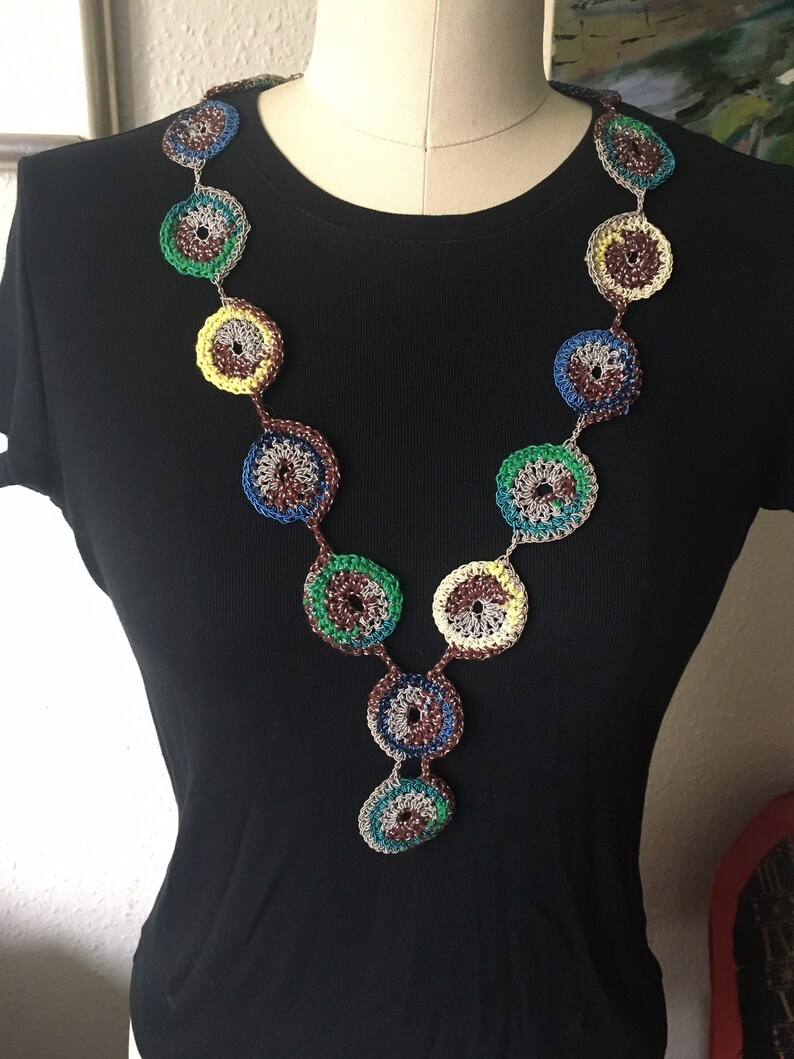 Crocheted necklace