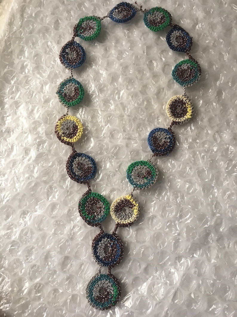 Crocheted necklace
