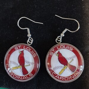 St Louis Cardinals STL Earrings Pierced