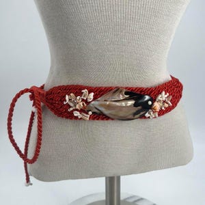 Vintage mermaidcore sea shell orange belt Seashell belly chain - TikTok Shop main image 4