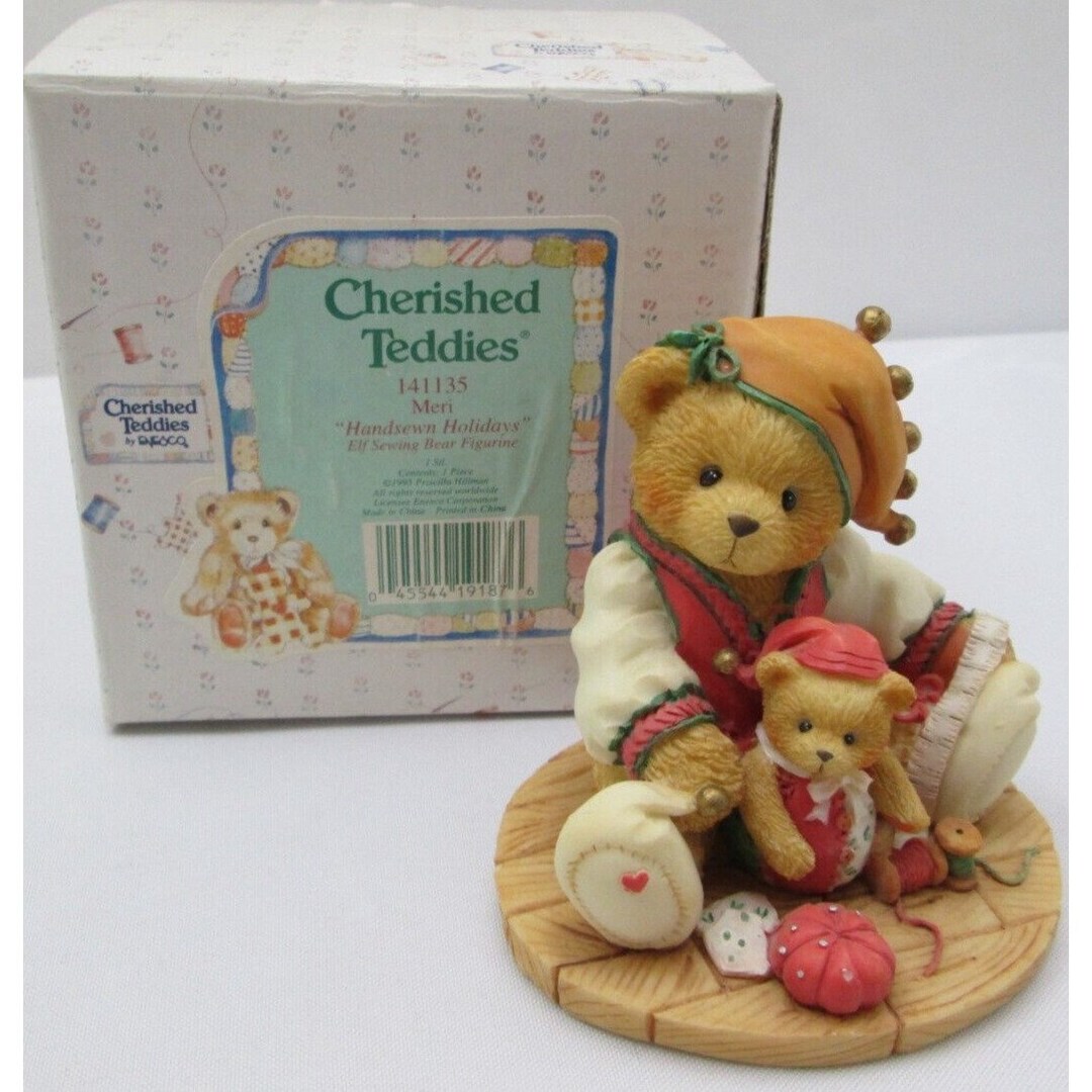 Cherished Teddies Bear Figurine 1995 Meri 141135 BOX * Etsy