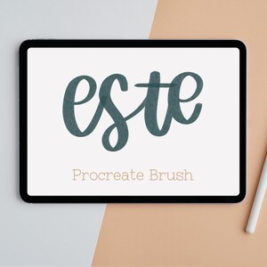 Este Procreate Brush / Instant Download / Handlettering Tool / Digital Lettering / Procreate / iPad Lettering Brush