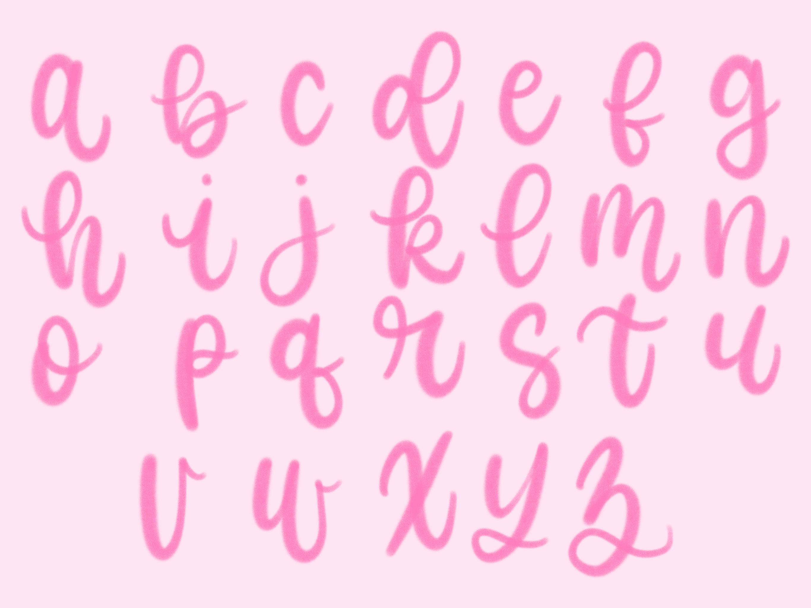 Gine Lettering Gina Marie Procreate Brush, Instant Download, Digital Brush File ...