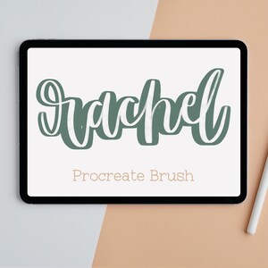Rachel Procreate Brush / Procreate Lettering / Instant Download / iPad Lettering / Apple Pencil