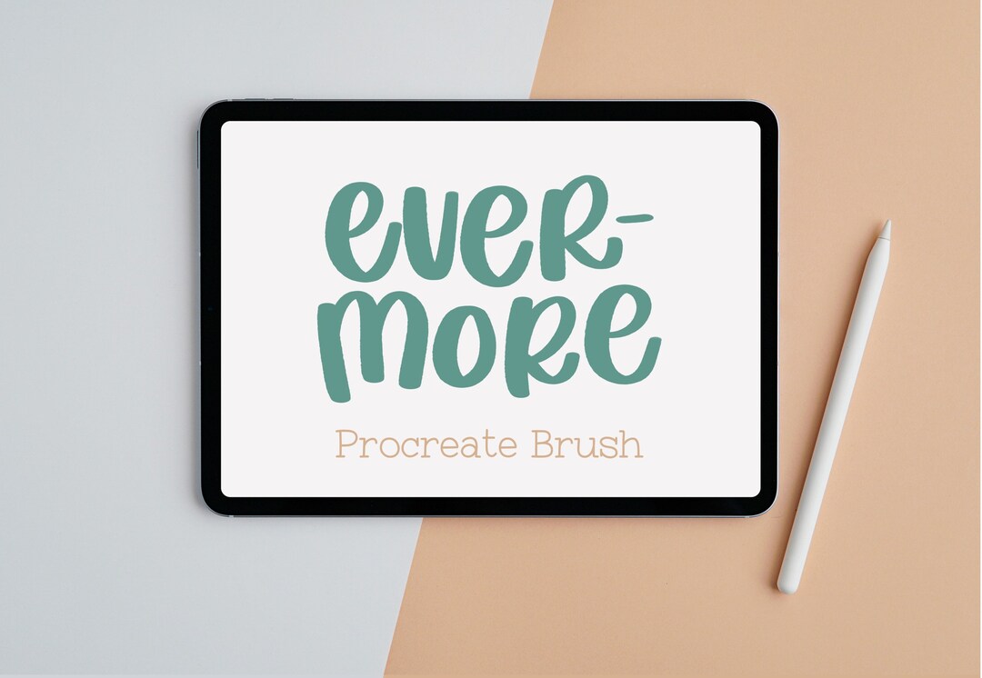 Ever More Lettering Evermore Procreate Brush / Instant Download / Handlettering Tool ...
