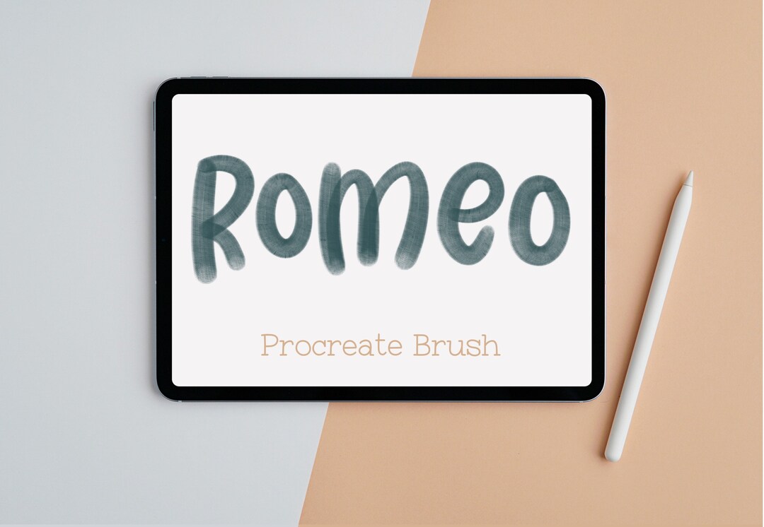 Caligraphy Romeo Romeo Procreate Brush / Instant Download / Handlettering Tool / Digital ...