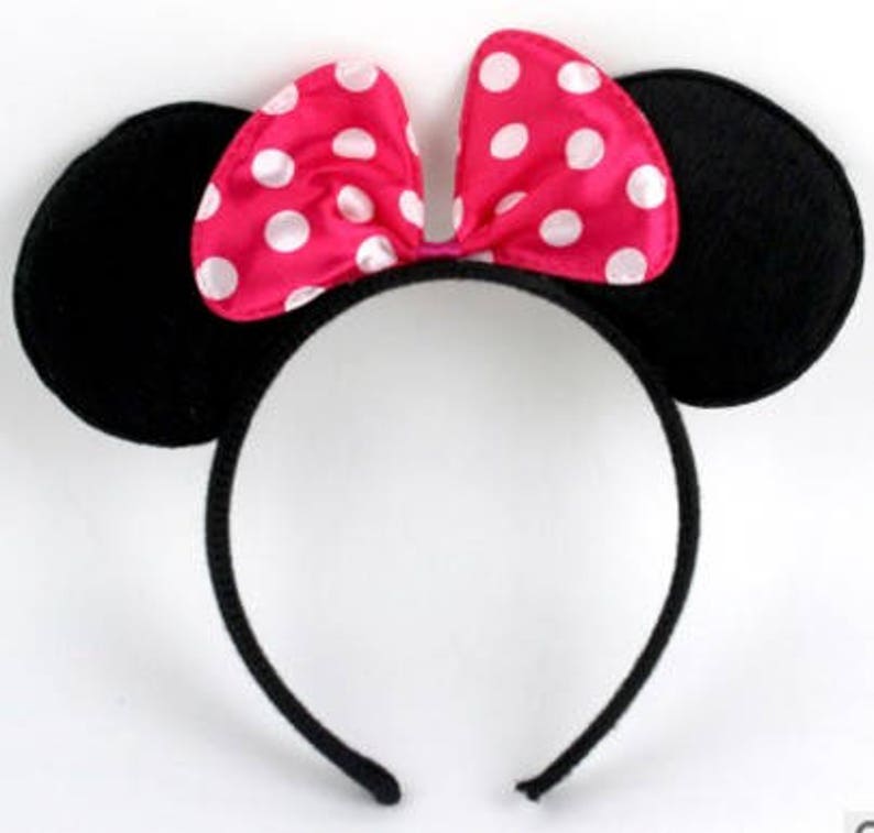 Minnie ratón Orejas / Minnie diadema / Orejas de Disney / Etsy