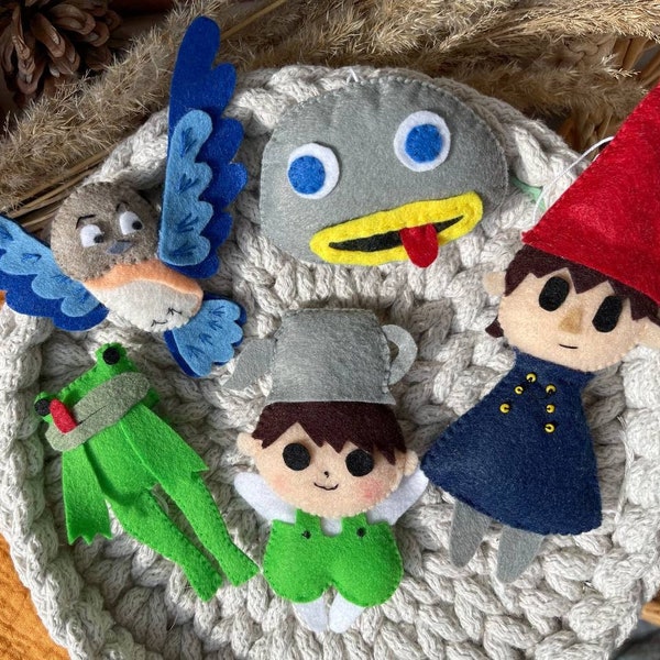 Over the Garden Wall ornaments, Plush over the garden wall decor, Christmas ornament, Over the garden wall, Wirt Christmas decoration