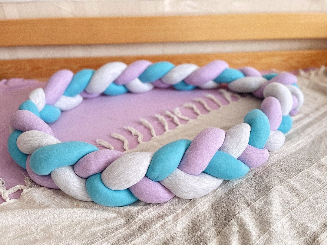 Braid Bed Bumper Newborn Braid Braided Crib Border Braided Etsy