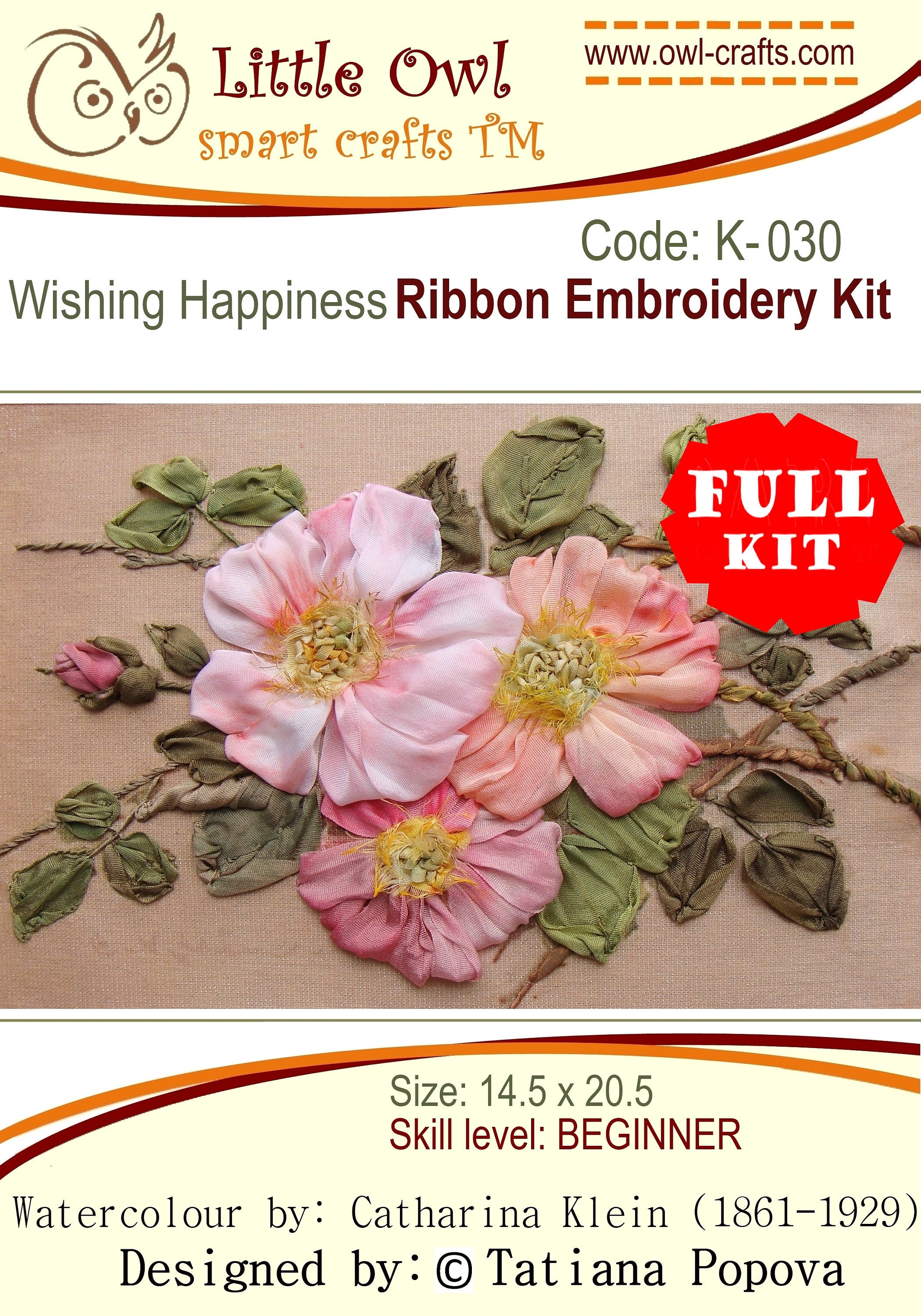 New book on silk ribbon embroidery for beginners and profi by Tatiana Popova
