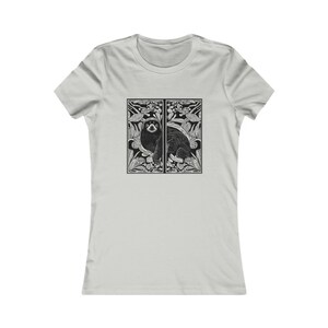 T-shirt da donna con vestibilità Art Nouveau Bradipo
