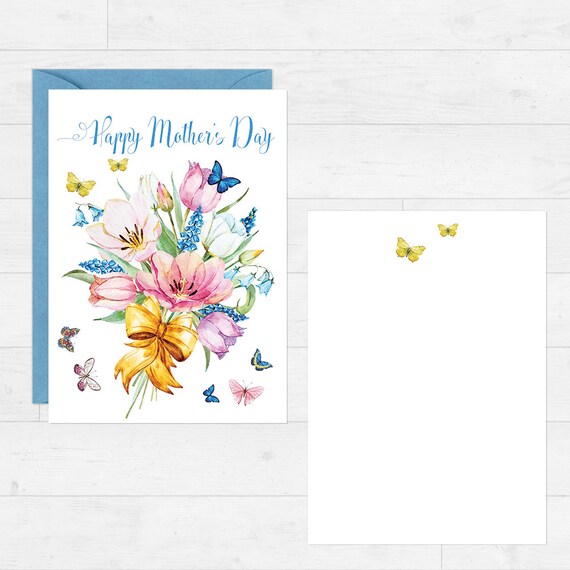 printable mother s day card instant download illustrated floral happy mothers day card printable postcard greeting card diy 02 online printable mothers day cards