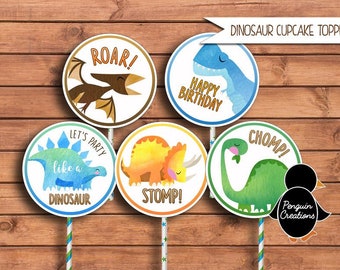 Personalizado Dinosaurio T Rex Fiesta De Cumpleaños Fiesta ronda de pegatinas Etiquetas Hoja
