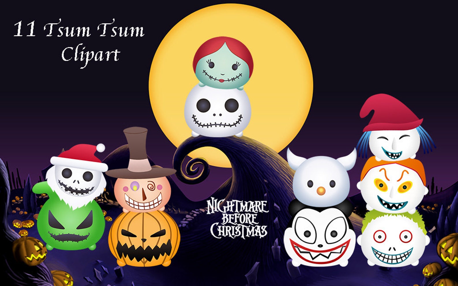 tsum tsum the nightmare before christmas