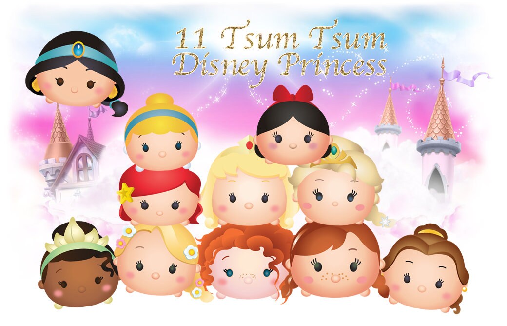 La princesa Tsum Tsum. 11 alta resolución Digital imágenes Etsy
