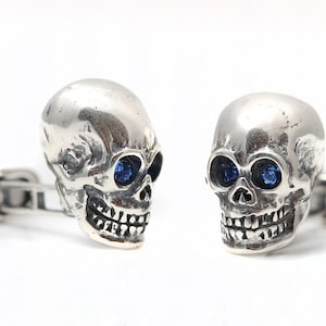 Sterling Silver Skull cufflinks NEW