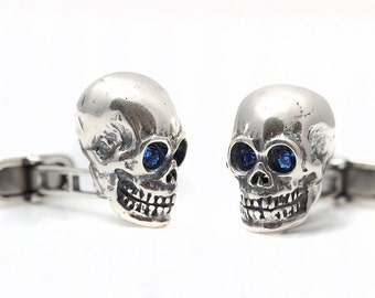 Sterling Silver Skull cufflinks NEW