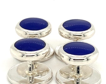 Sterling Silber Lapis Shirt Ohrstecker