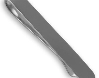 Plain Sterling Silver Tie Slide