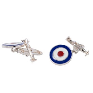 Sterling Silver Spitfire & Roundell Cufflinks