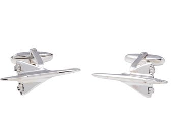 Sterling Silver Concorde Cufflinks