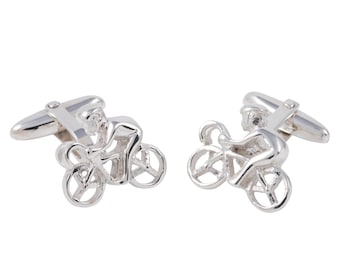 Boutons De Manchette Argent Sterling Masque Comédie/Tragédie - Fenwick & Sailor