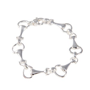 Sterling Silver Horse Bit Bracelet