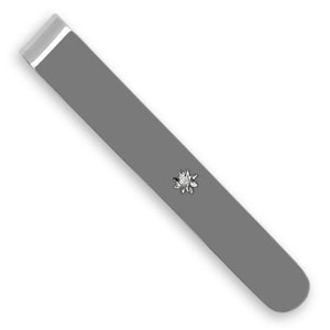 Sterling silver Tie slide with Diamond