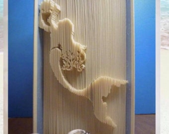 Mermaid book folding pattern PDF measure mark cut and fold (mmcf)
