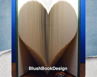 Simple Heart Book Folding Pattern