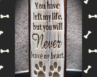 You will Never leave my heart book folding art pattern pdf
