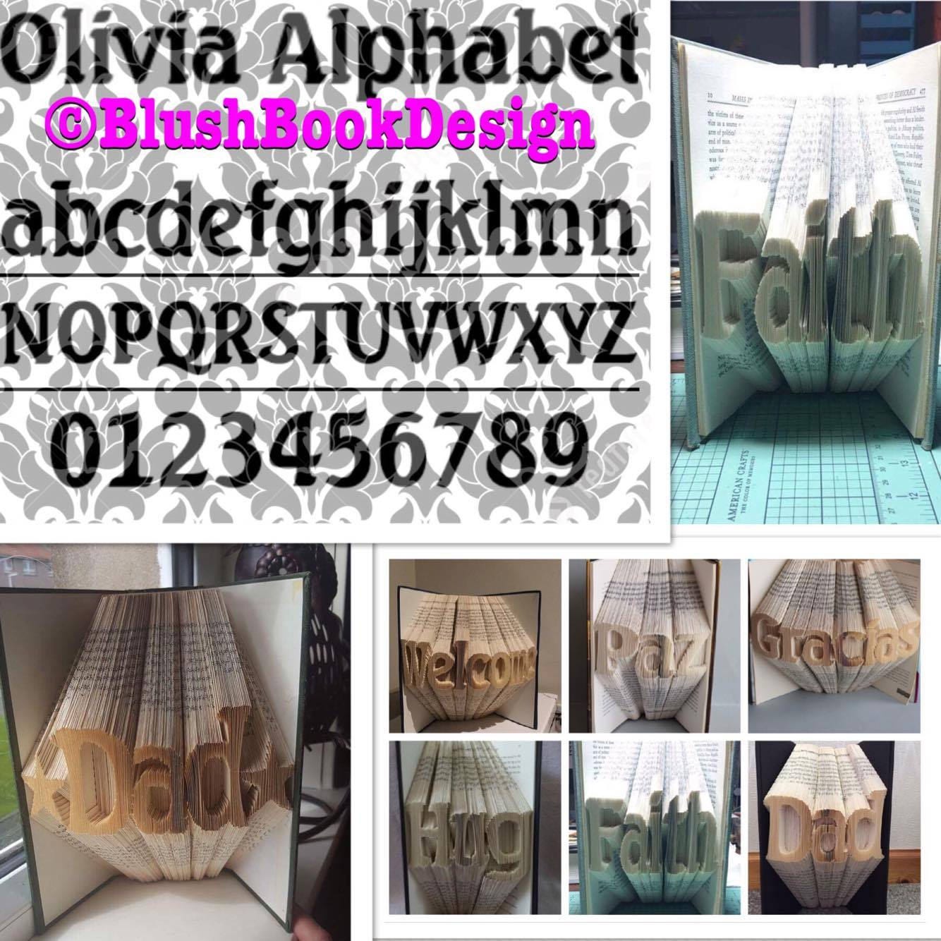 Book Fold Alphabet - Etsy