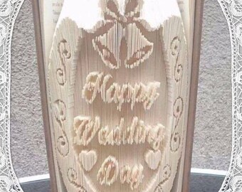 Wedding Day Horseshoe Book Folding Art Pattern (PDF)