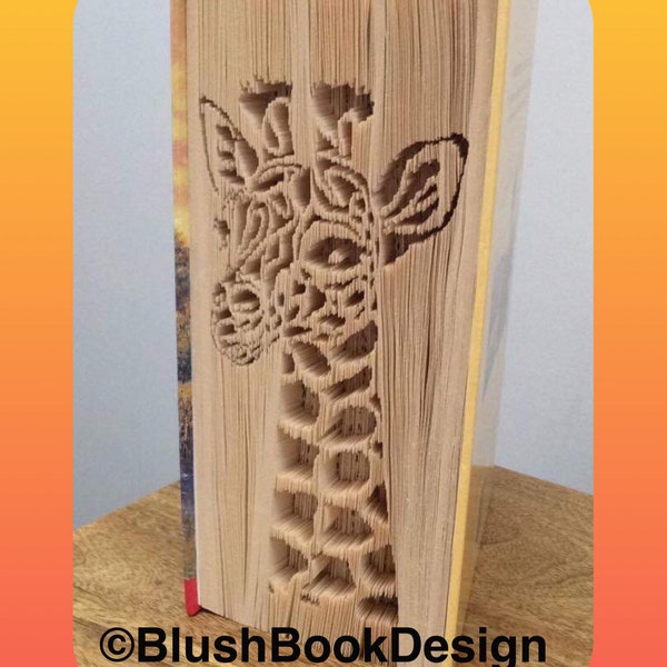 Giraffe Book Folding Pattern PDF Digital Download