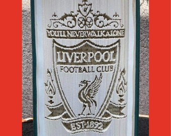 Football Liverpool Book Fold Pattern PDF digital download