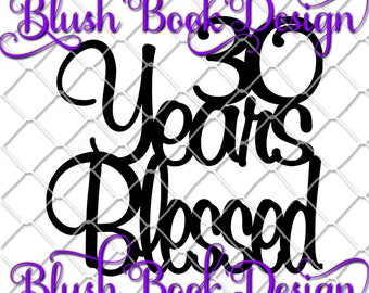 30 Years Blessed Book Folding Pattern Book Art PDF