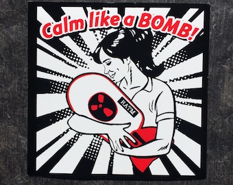 Rage Against The Machine sticker - RATM Calm Like a Bomb slap