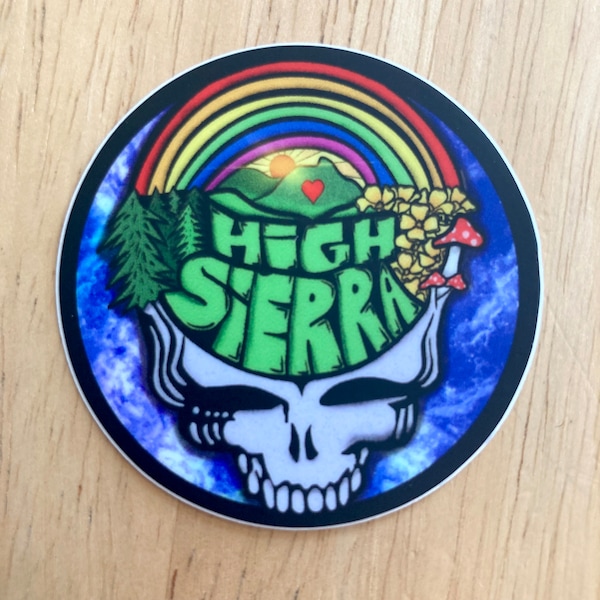 High Sierra deadhead sticker - HSMF fan art