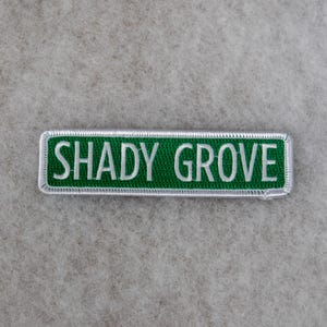 Shady Grove Street Sign patch bluegrass fan art