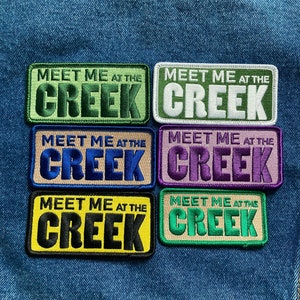 Bluegrass fan art patch - Meet me at the Creek - multiple colors BMFS