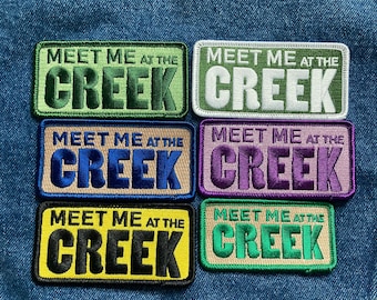 Bluegrass fan art patch - Meet me at the Creek - multiple colors BMFS
