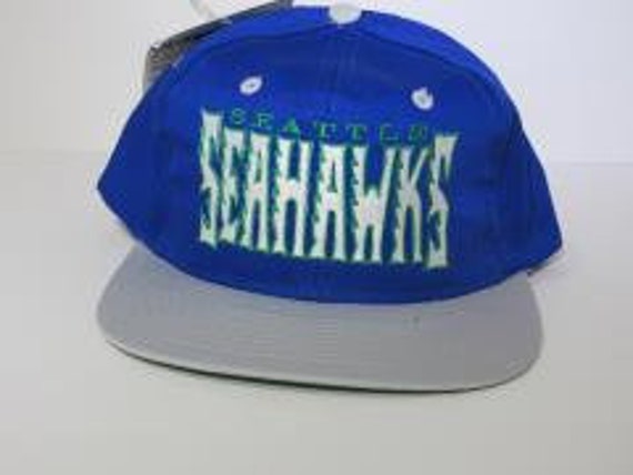Blue Rare Vintage NFL Seattle Seahawks 90's Retro