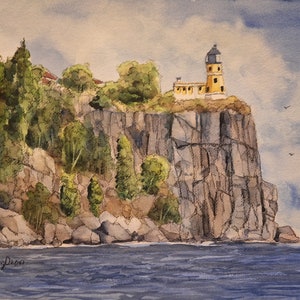 Split Rock Lighthouse Lake Superior in summer