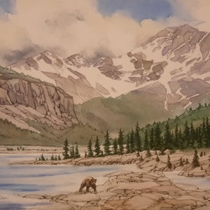 The Edge - Wolf Landscape Canvas Art Print – Chuck Black Art